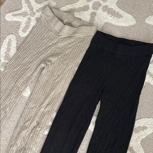 gap sweater flare legging pants
